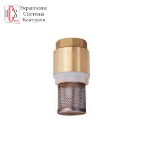 Клапан зворотно з фільтром грубої очищення, 1' BSP, Adam Pumps