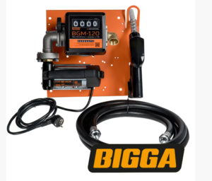 Cтаціонарна міні колонка  Bigga Beta AC-45 для заправки техніки паливом. Живлення 220 В. 45 л/хв.